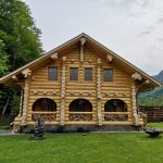 Log house in the mountains